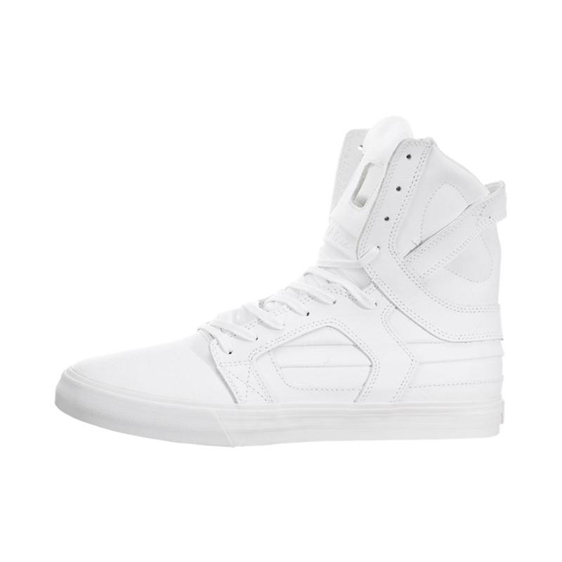 Buty Supra SKYTOP II - Sneakersy Wysokie Damskie - Białe (BUWT-14835)